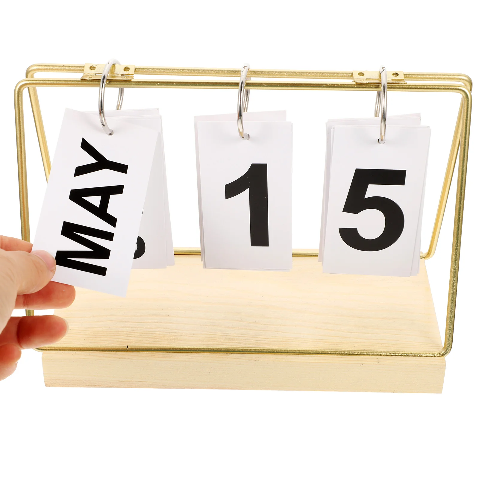 

Wooden Block Calendar Compact Size Decorative Desk Calendar For Home Office Teacher Desk Decor Modern Style Perpetual Desktop