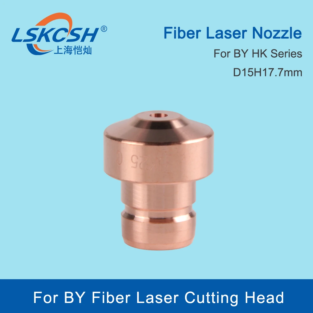 LSKCSH 10Pcs/Lot HK Series Laser Nozzles PUSH FIT Nozzle Tip Dia.15mm HK10 HK12 HK15 10035271 For BY Fiber Laser Cutting Head