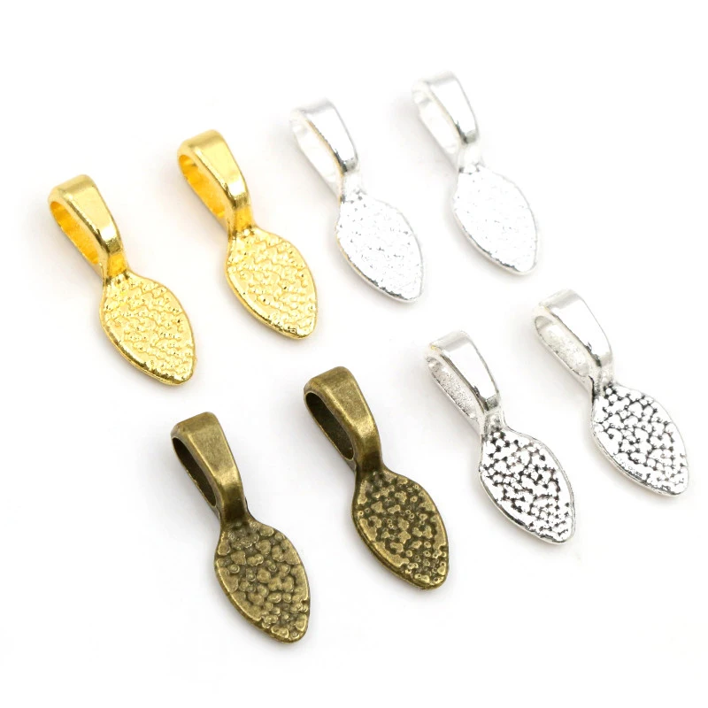 Pingente feito à mão dos encantos dos conectores da fiança: diy para a colar da pulseira 15x5mm 21x7mm 40 pces antiguidade/bronze/prata brilhante