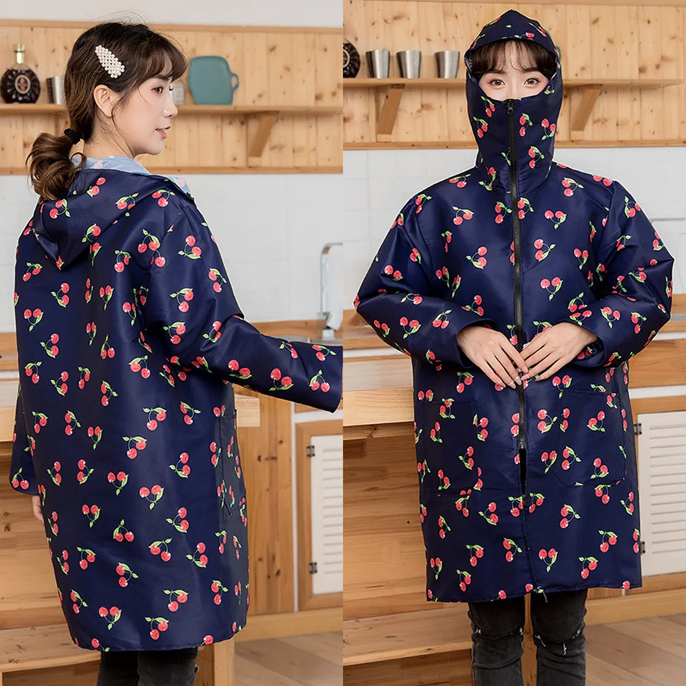 Masker Overkleding Lange mouwen Kers Maat Xxl Waterdicht Oliebestendig Zonnebrandcrème Keuken Werkkleding Thuis Comfortabel