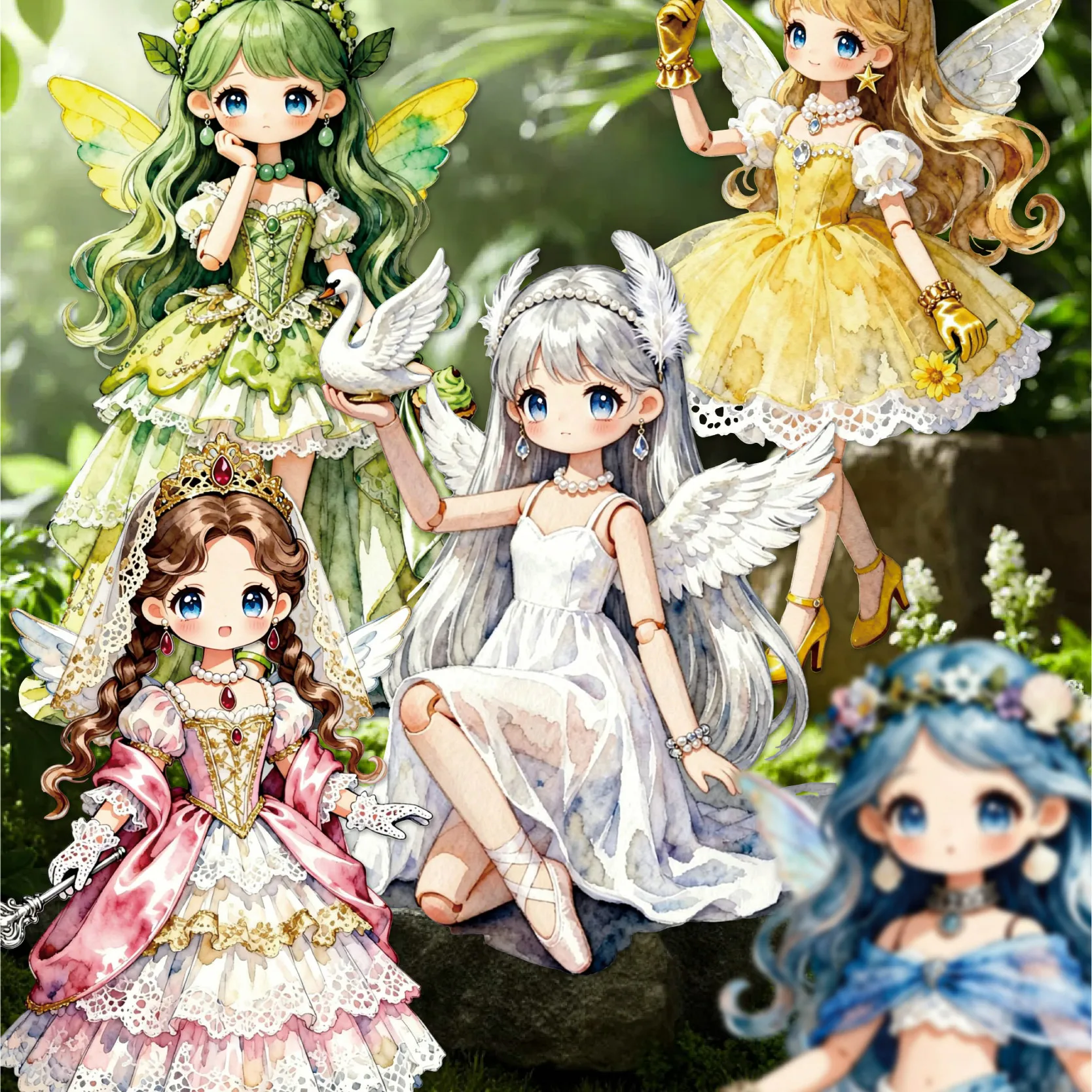 Stiker Gadis Malaikat Lolita V - Vintage Collectible Dolls ulasan dan harga