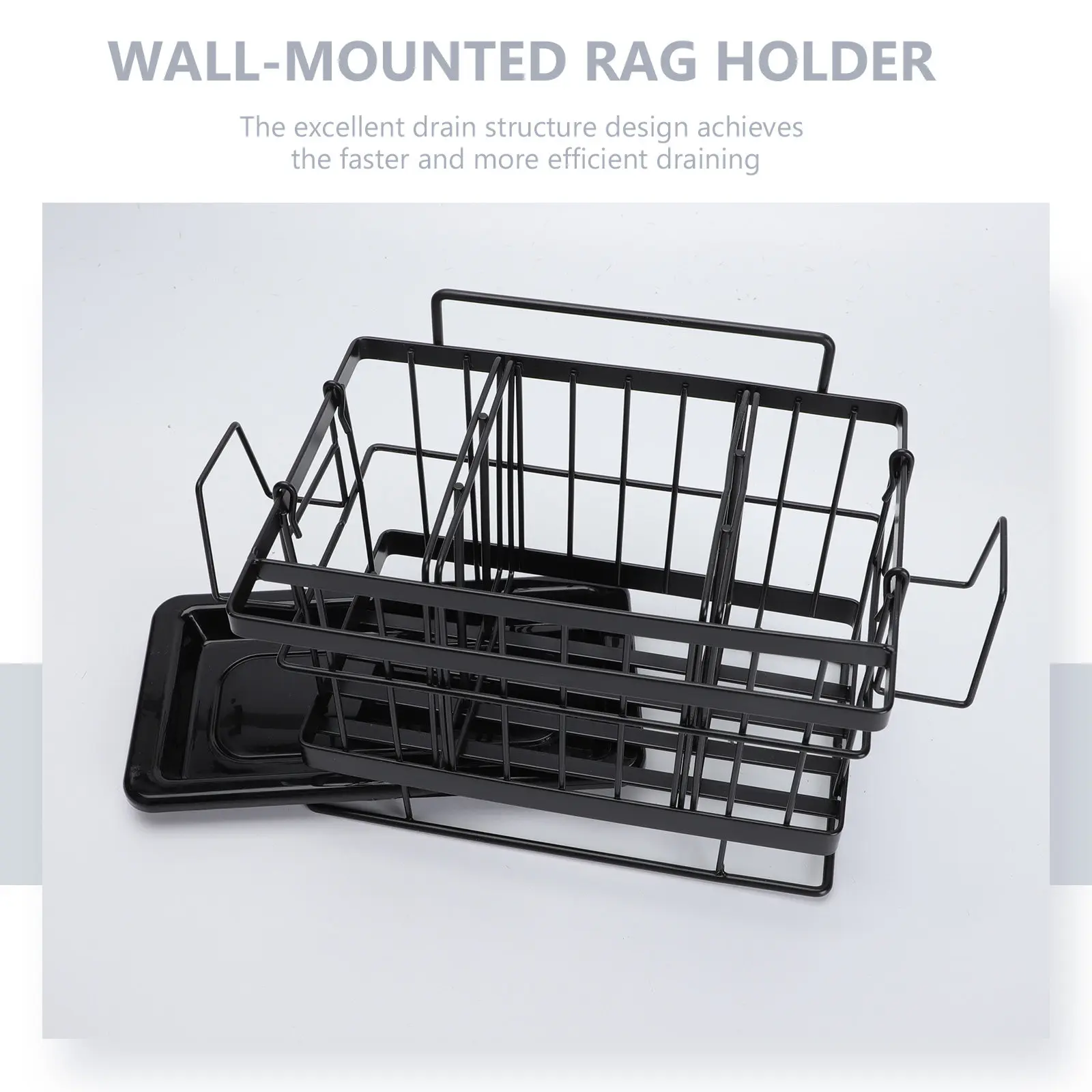 

1Pcs Storage Rack Stainless Steel Adjustable Kitchen Sink Storage Shelf Efficient Draining Home Kitchen Supplies