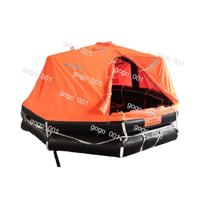 Marine Self-Righting Life Raft | Davit-Launched Inflatable Rescue Boat |
