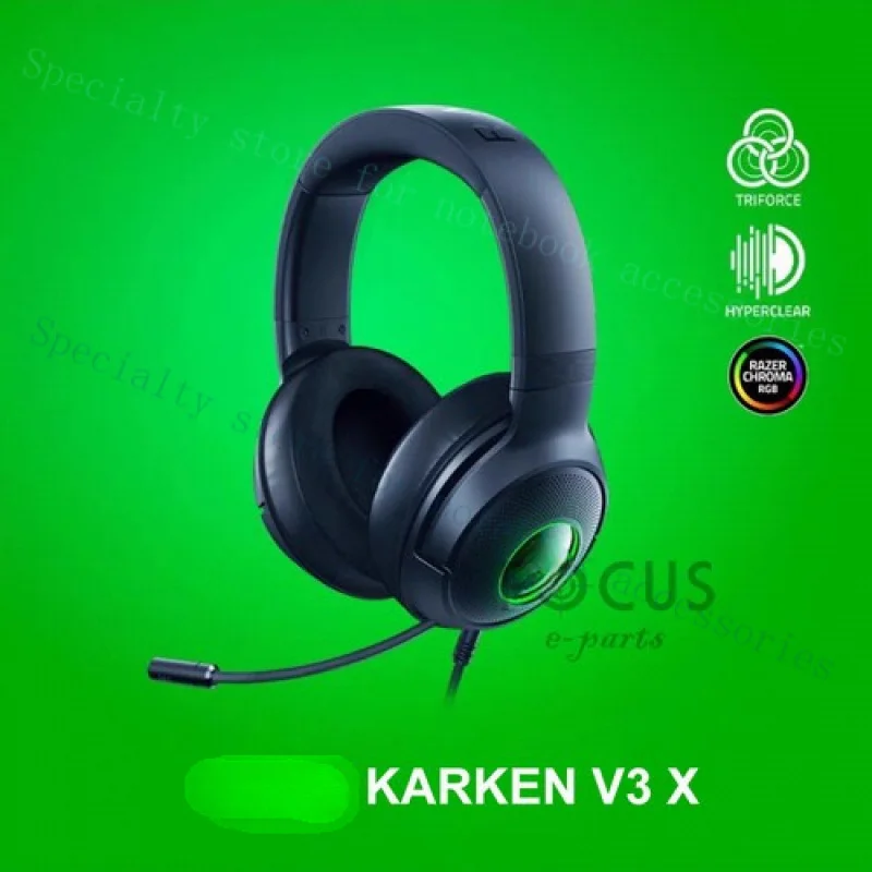 A++ أصلي لسماعات Razer Kraken V3 X 7.1 Gaming RGB Light USB الاحترافية ESPORTS #1