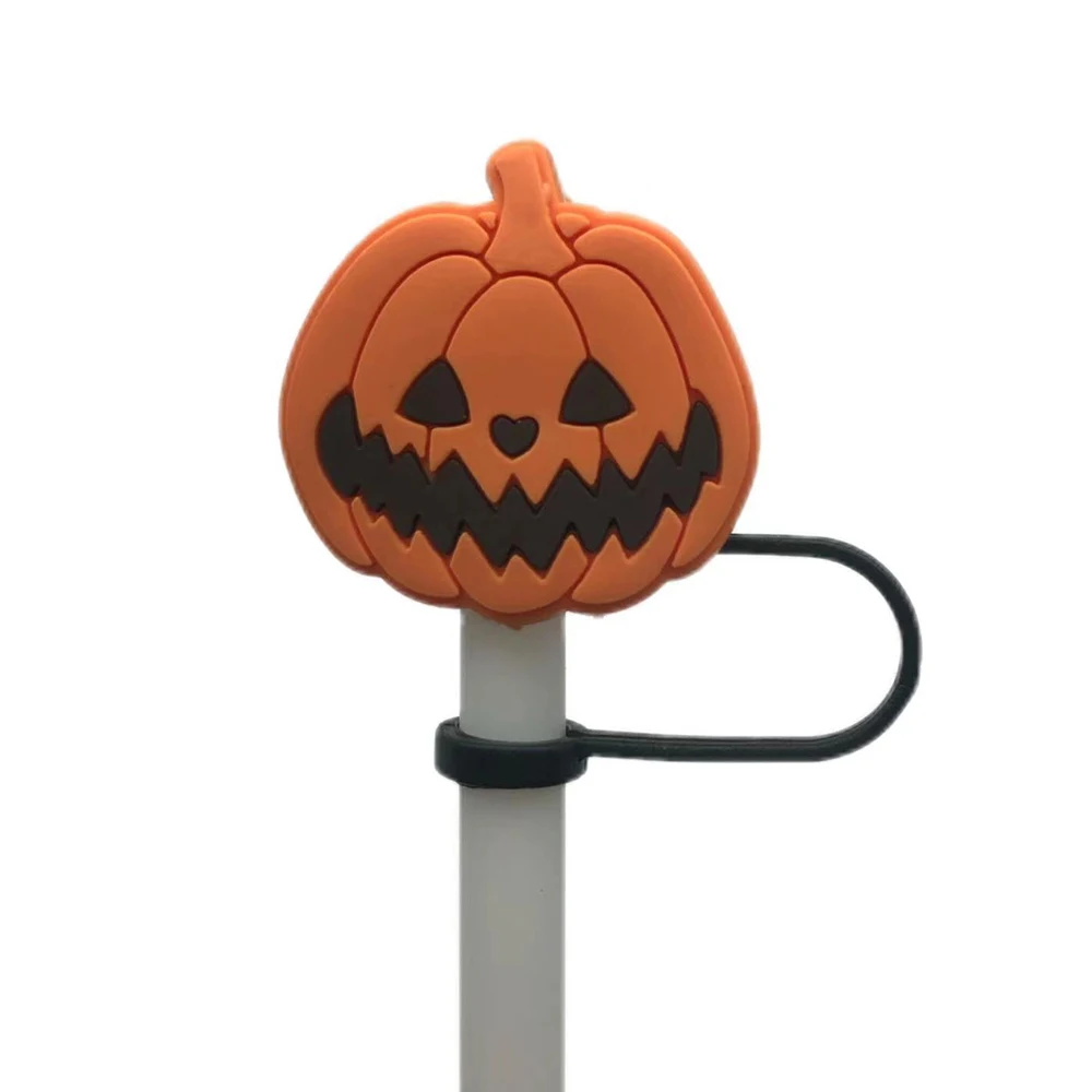 1PC Cartoon Silicone Straw Tips Drinking Dust Cap Splash Proof Plugs Cover Creative Cup Accessories 6-8mm Straw Sealing Tools