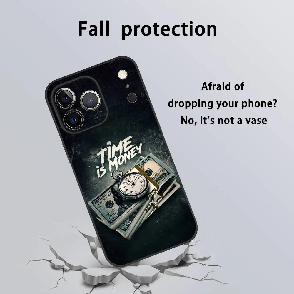 Funny Time is Money Phone Case For iPhone 17 16 15 14 13 12 11 Pro Max Plus Mini Black Frosted Soft Shell Funda - AliExpress 202192403 Funny Time is Money Phone Case For iPhone 17 16 15 14 13 12 11 Pro Max Plus Mini Black Frosted Soft Shell Funda - AliExpress 202192403