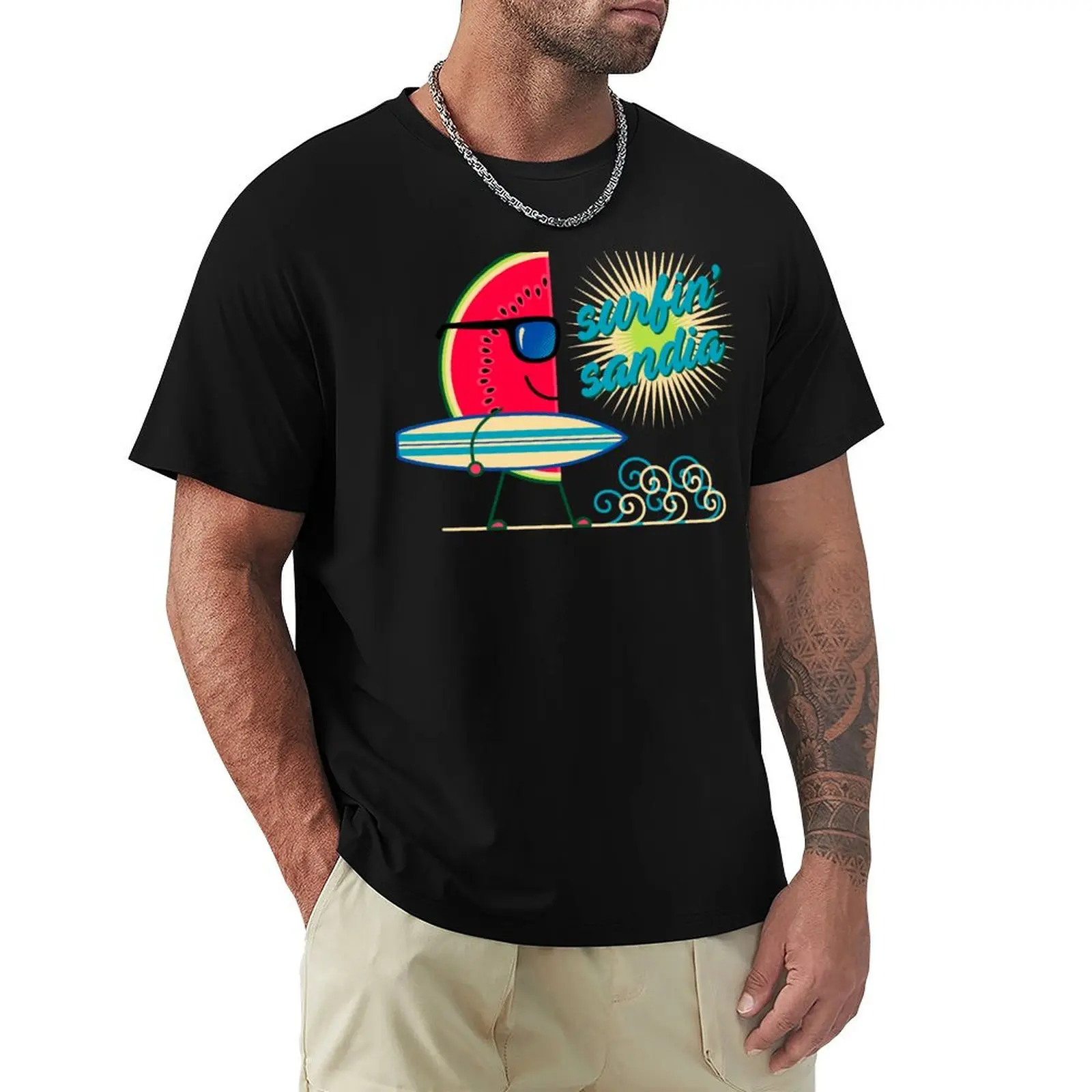 

Surfin 'Sandia T-Shirt clothes shirts graphic tee heavy weight t shirts for men