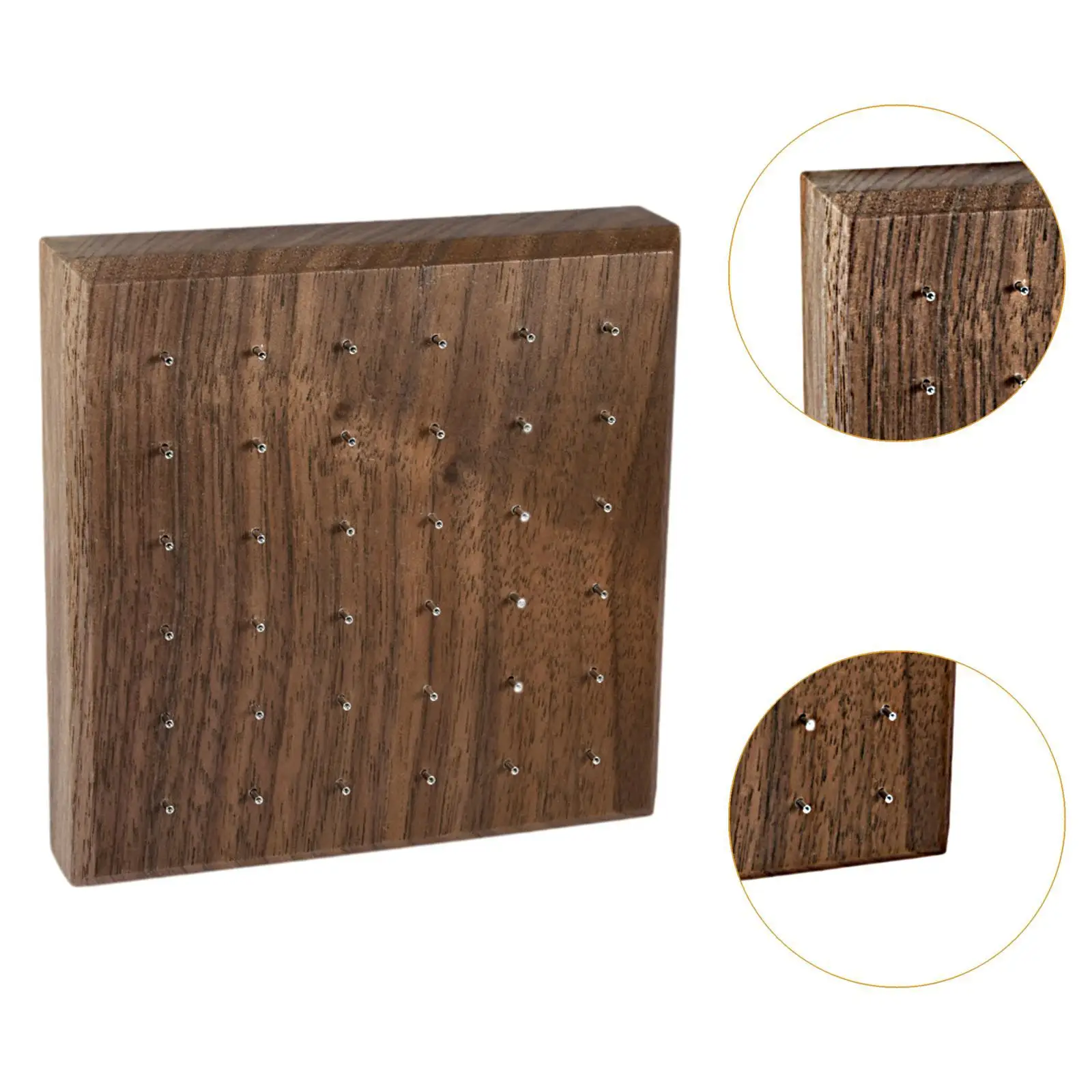 Wood Jewelry Display Stand for Piercing Earrings Nose Studs Lip Rings Organizer for Selling