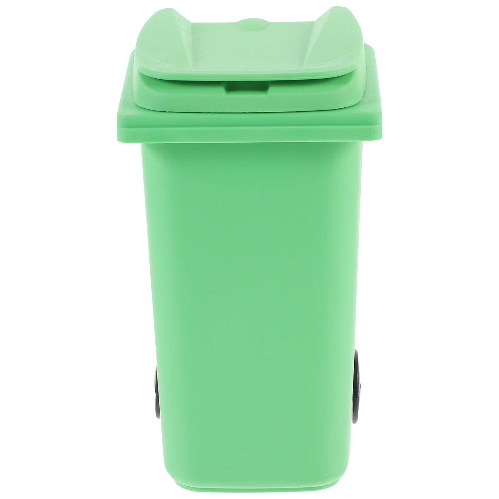 

Trash Can Pen Holder Desktop Waste Bucket Office with Cover Garbage Plastic for Mini Tabletop Work