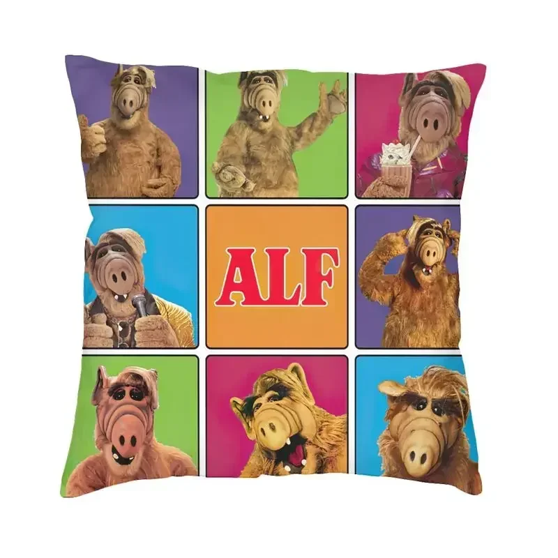 Alf Thumbs Up Cushion Cover Sofa Living Room Alien Life Form Sci Fi Tv Show Square Throw Pillow Case 45x45cm 18x18Inch 40x40cm