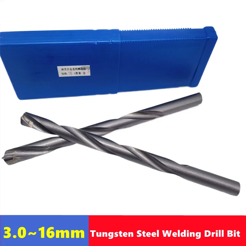 

100/200/300mm extended tungsten steel welding drill bit 3-16mm, hard alloy welding drill bit, stainless steel drilling drill bit