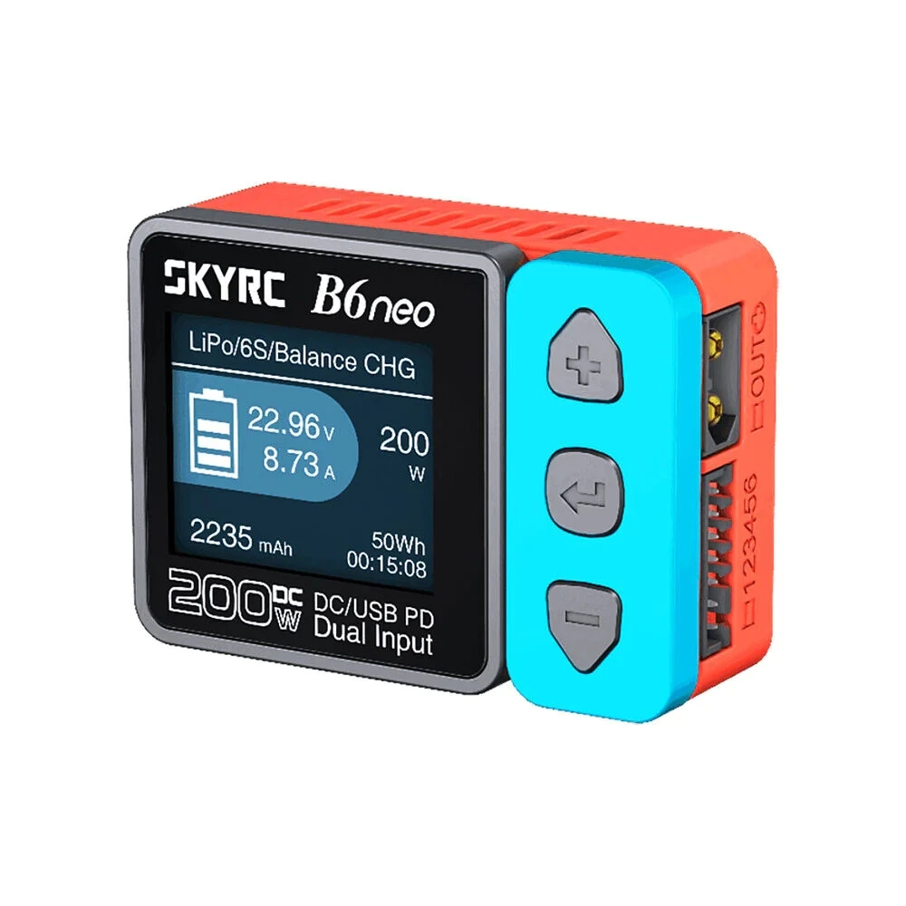 SkyRC B6neo bateria Lipo zabawka do utrzymywania równowagi z ładowarką AC 80w DC 200W 1-6S bateria LiPo zabawka do utrzymywania równowagi z