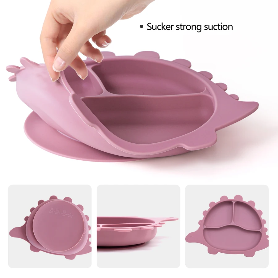 BPA Free Baby Bibs com elefante dos desenhos animados, tigelas, pratos, colheres, garfos, conjuntos, Baby Cup, Dinner Dishes, alimentação de itens