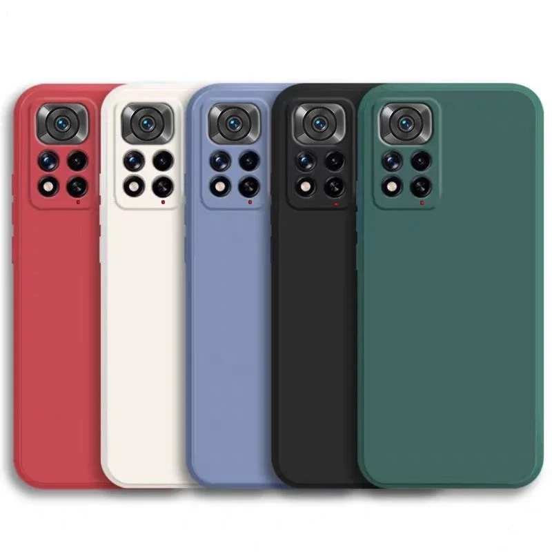 Original Liquid Silicone Phone Case For Xiaomi Redmi Note 10 10C 11 10S 11S 9 Mi 11i 12 10T 11T Poco F3 X3 Pro Lite 5G NE Cover