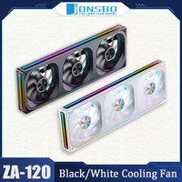Jonsbo ZA-360/240/120/ Case Fan 360 Multi Sided Thousand layer Mirror 5V 3PIN ARGB 12cm PWM Cooling Fan ZA-120BR Air Cooler Fans
