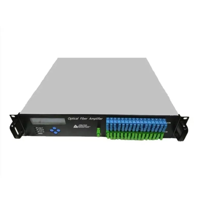 Fiber Optic Signal with 16 Ports 22 DBm 16X23Db1550  Catv Fiber Optical Amplifier SC APC Connector  WDM 4 8 32EDFA