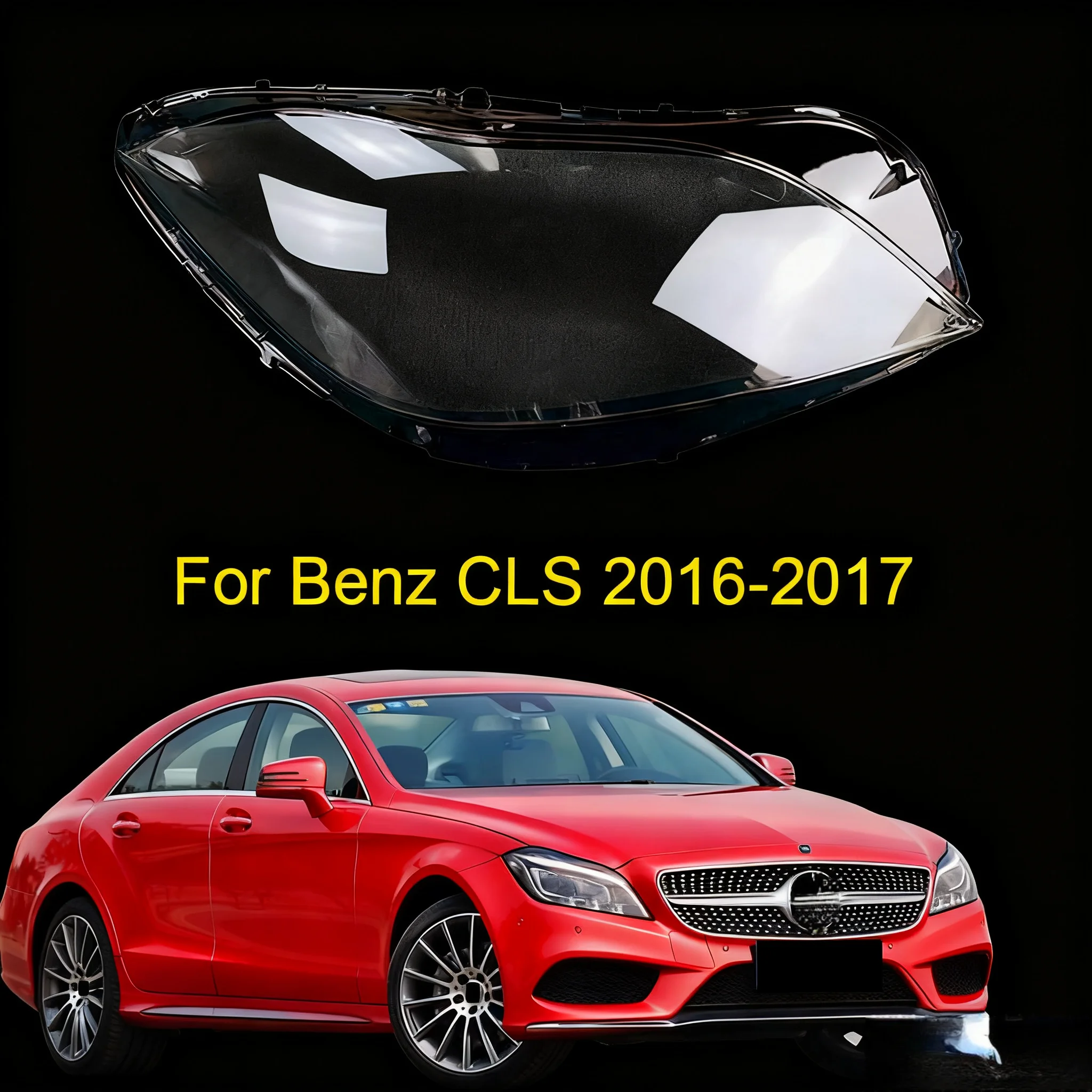 

For Mercedes-Benz CLS W218 2016 2017 Headlamp Shell Transparent Headlight Cover Lamp Shade Lampshade Lens