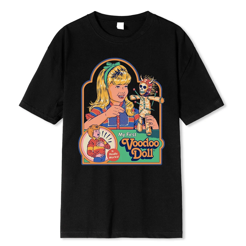 

Horror Comic Series My First Voodoo Dall Men Clothing Sweat Street Tshirt Cotton Tee Clothes Breathable Cartoon T-Shirt 71725