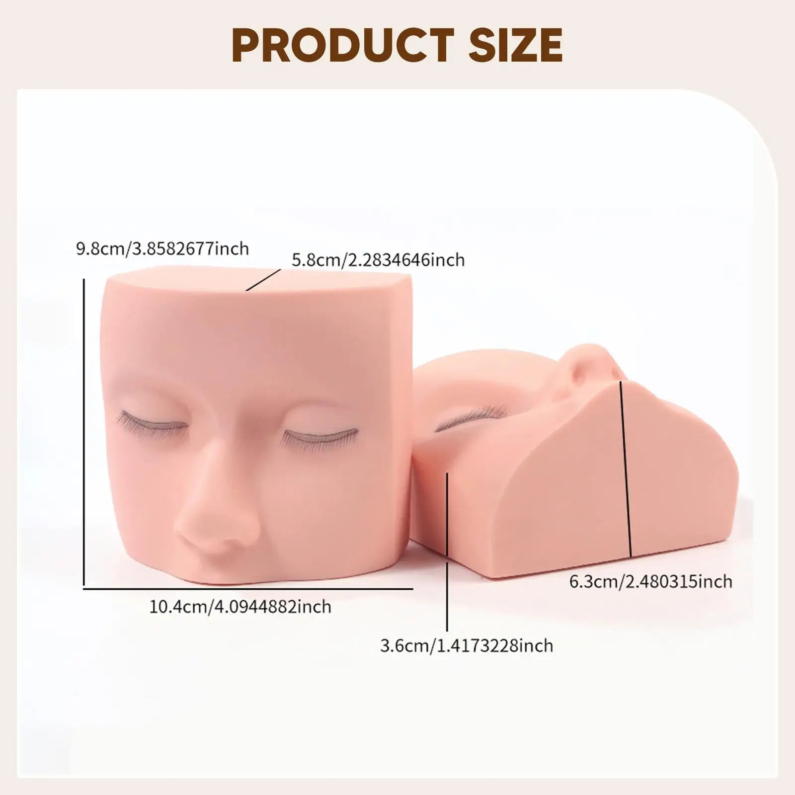 Eyelash Mannequin Head Make up Practice for Advanced User Artists Teaching