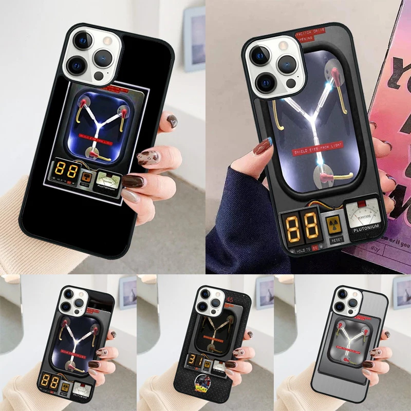 Back to the Future Flux Capacitor phone case Cover For iPhone 14 15 16 Pro Max SE 2020 For apple 11 12 13 Pro Max Mini 8 Plus