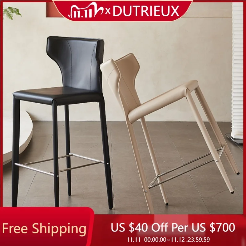 

Nordic Designer Bar Chairs Reception Vanity Minimalist Creative Bar Stools Apartment Fashion Sillas Altas Para Barra Furniture