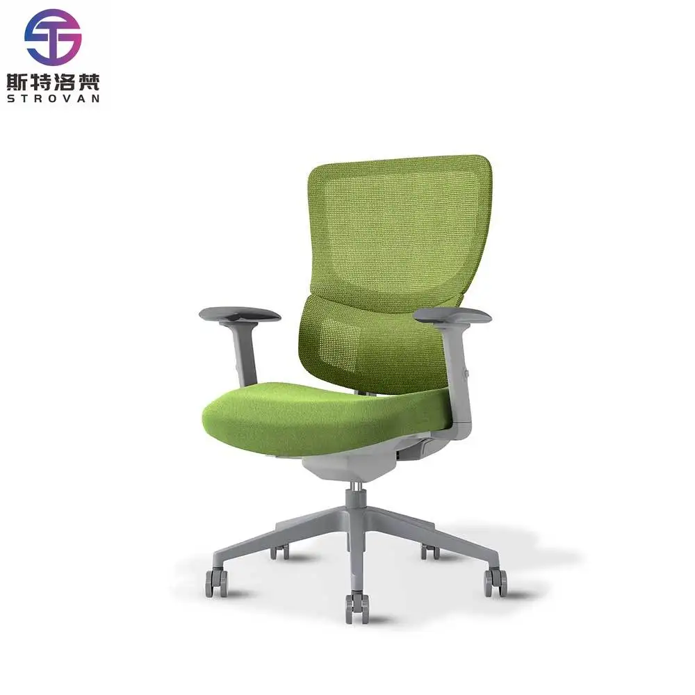 

Ergonomic Mesh Office Chair with Fixed Lumbar Support Modern Design Swivel Executive Chair