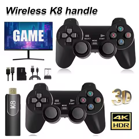 X2 Plus/K8/M8/M15 Retro Game Stick 58000+ Games TV Handheld Game Console 50 Emulators Wireless Controller for PS1 N64 DC