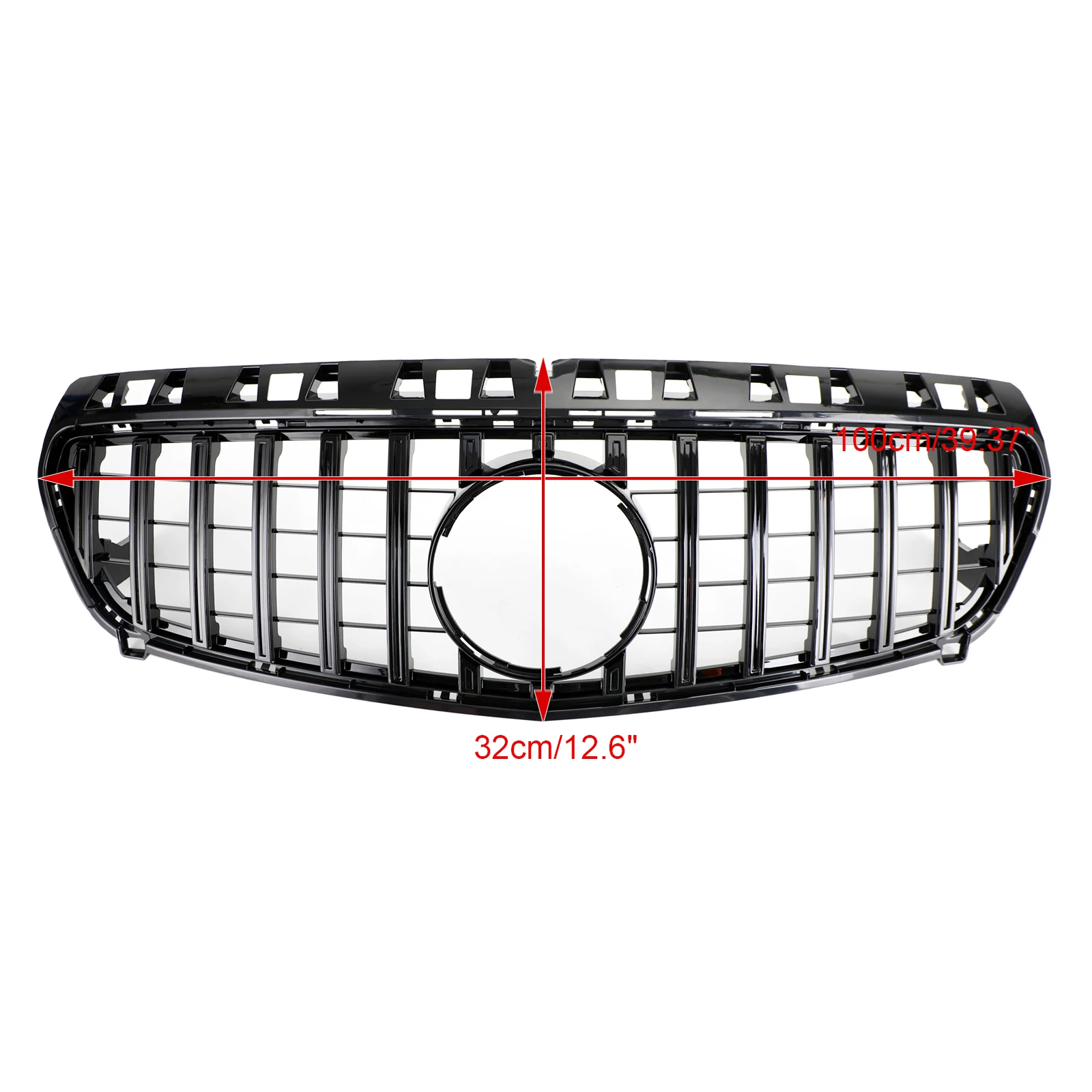 Artudatech GTR Style Front Bumper Grille Grill Fit Mercedes Benz A CLASS W176 2013-2015