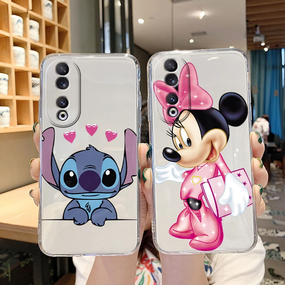Funda For Honor 90 Lite X50i Back Cover  Coque Mickey Minnie Mouse Stitch Soft Silicone Clear Case For huawei honoe 90 Bumper