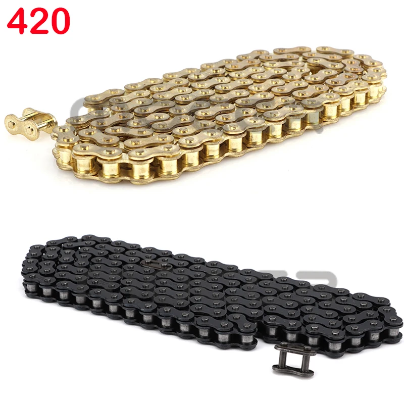 

420 Chains 100L/102/106/108/132L/140L Links Motorcycle Drive Chain Link For CRF 50cc-150cc Pit Dirt Quad ATV Bike