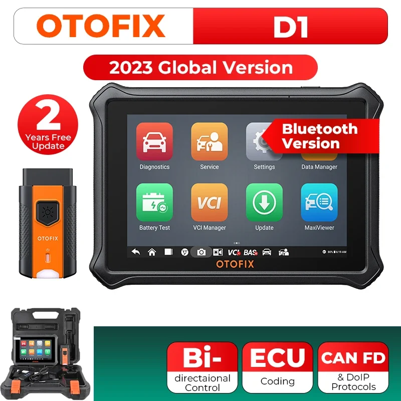 OTOFIX D1 Bluetooth Automotive Scan Tool All System Automotive Diagnostic Tool Bidirectional OBD2 Scanner 2 Year Free update