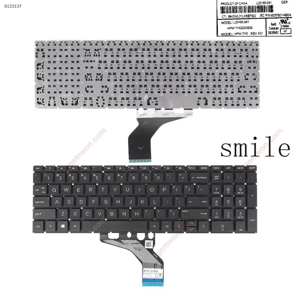 

Клавиатура для ноутбуков HP Pavilion 15-DA, 15-CX, 15-DB, 15-DX, 15-DR, 250 G7, 255 G7 (США)