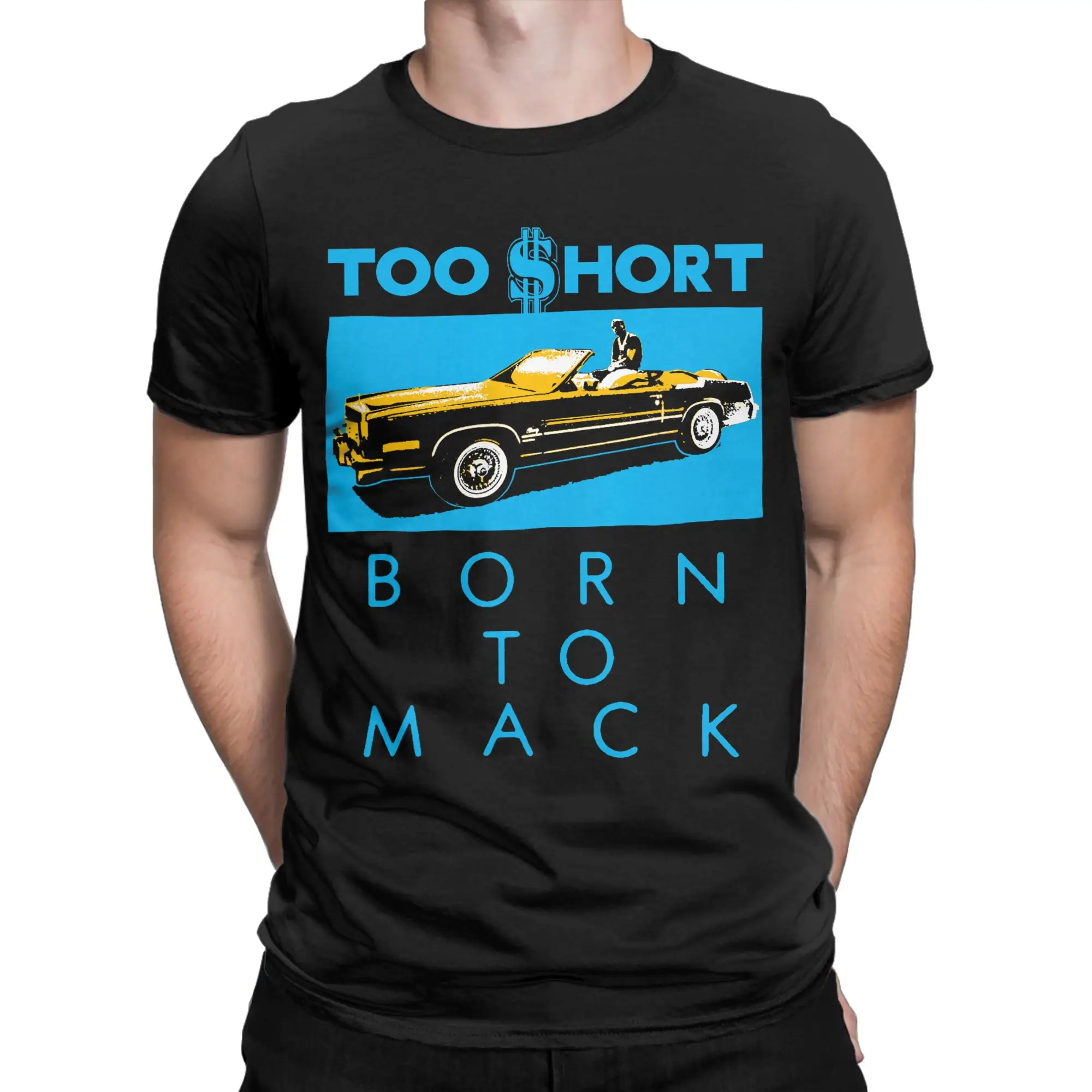 Vintage Gangsta‑Rap Vinyl‑Cover  Classic Too Short Funny Graphic 100% Cotton T-Shirt Tees Tops For Men