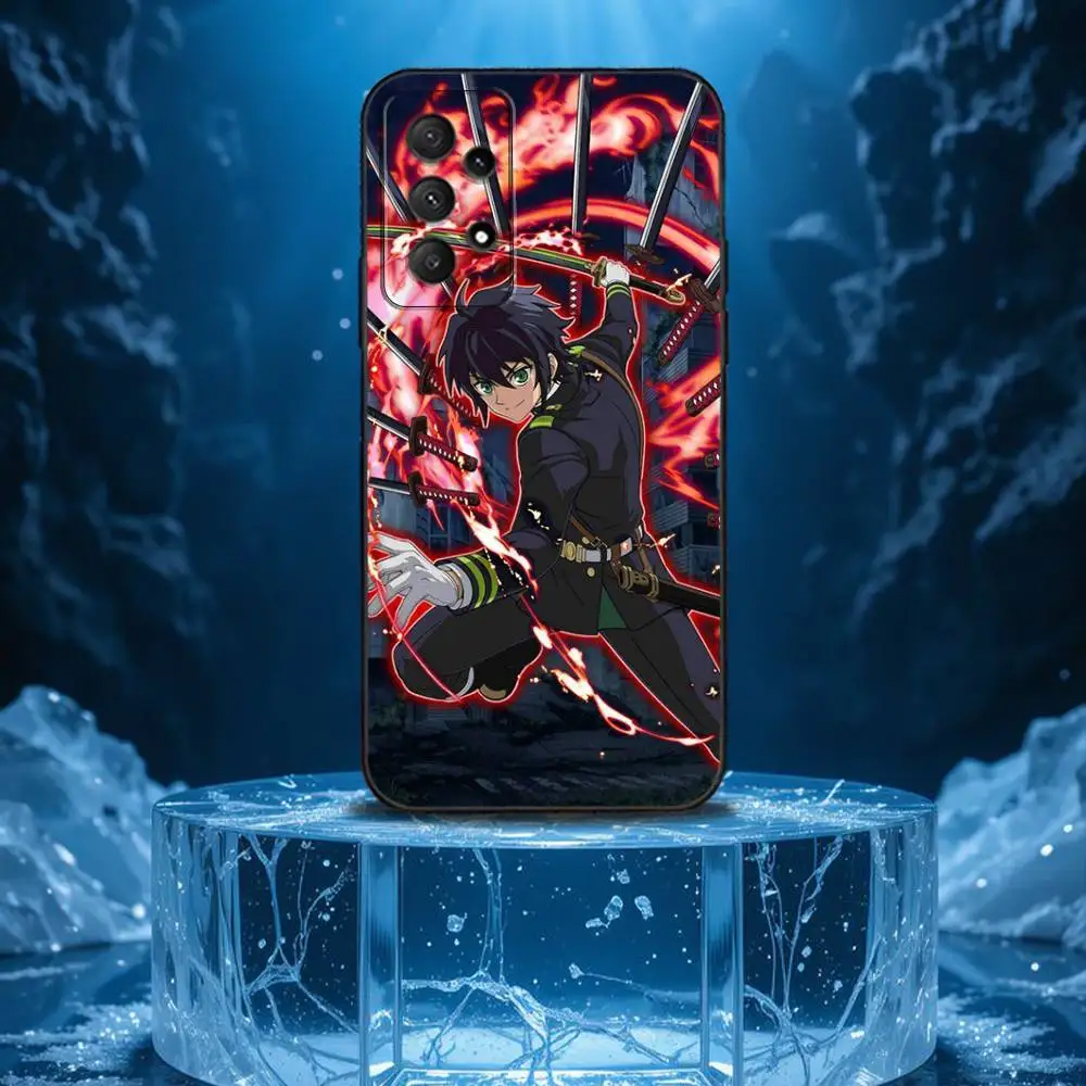 Owari no S-Seraph Phone Case For Samsung Galaxy A13,A21s,A22,A31,A32,A52,A53,A71,A80,Soft Black Shell - Image 5