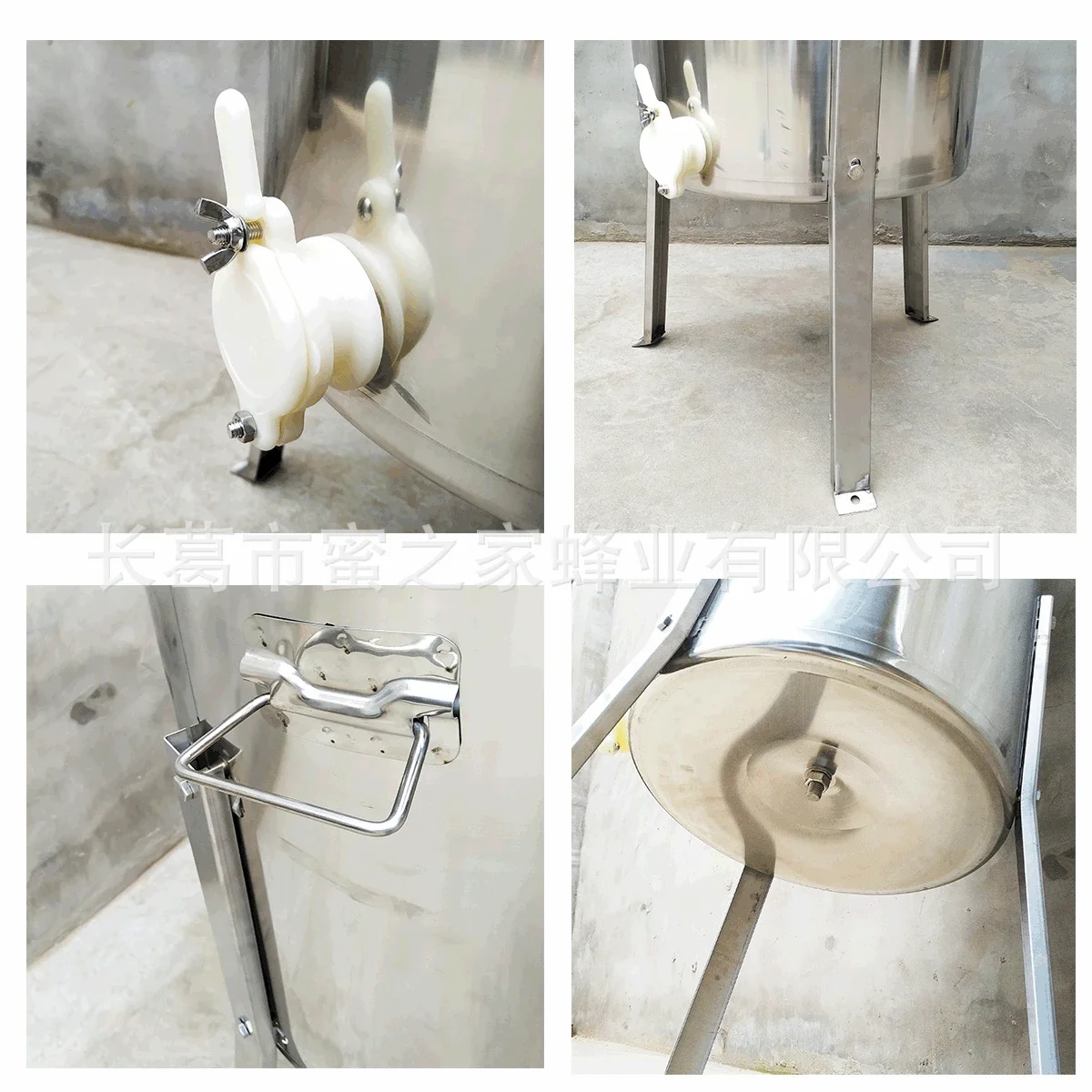 Honey Centrifuge All 304 Stainless Steel 4 thickened Frame Bee Separator Honey Bucket