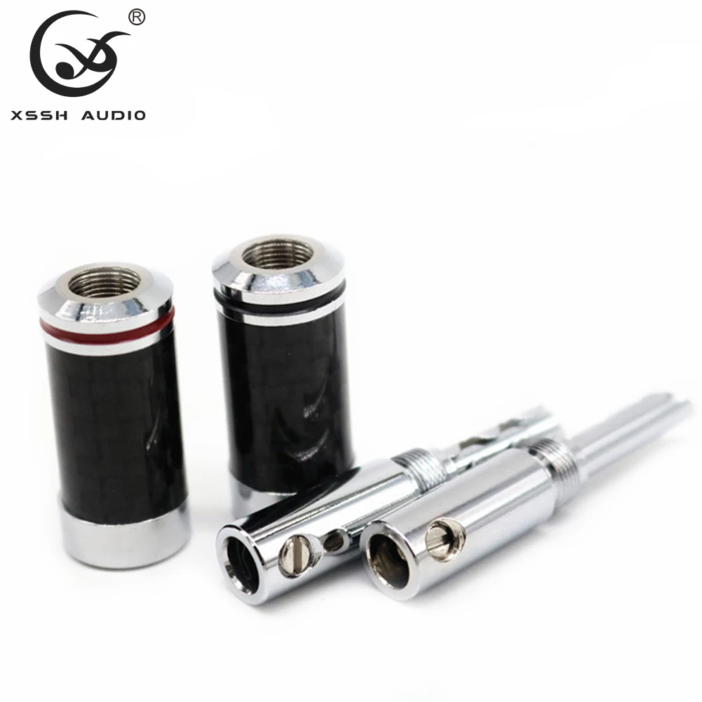 バナナプラグヒエンドHi-Fi,8個,Diy guangzhou xssh,銅メッキ,固定電気オーディオジャック,スピーカーコネクタ