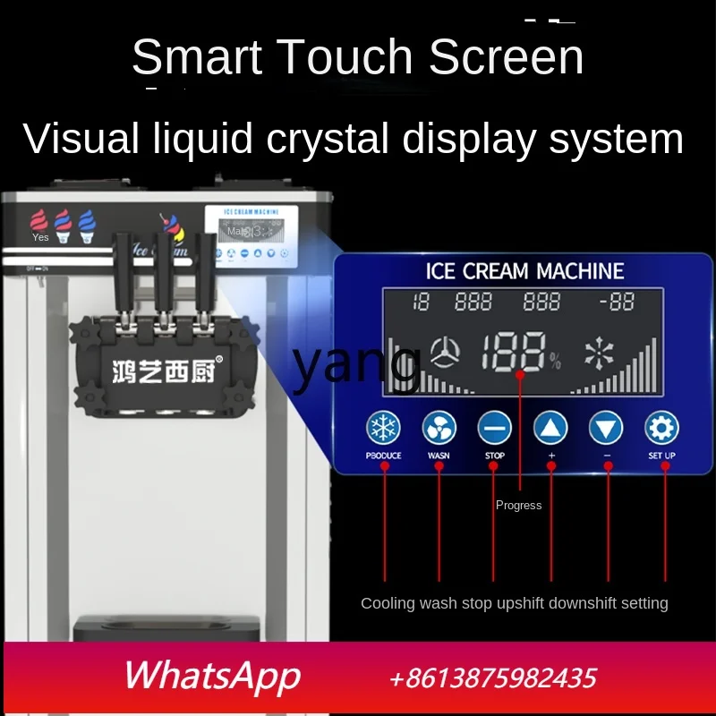 

Коммерческая автоматическая машина для мороженого LCX, мобильный прилавок для продажи в рожках