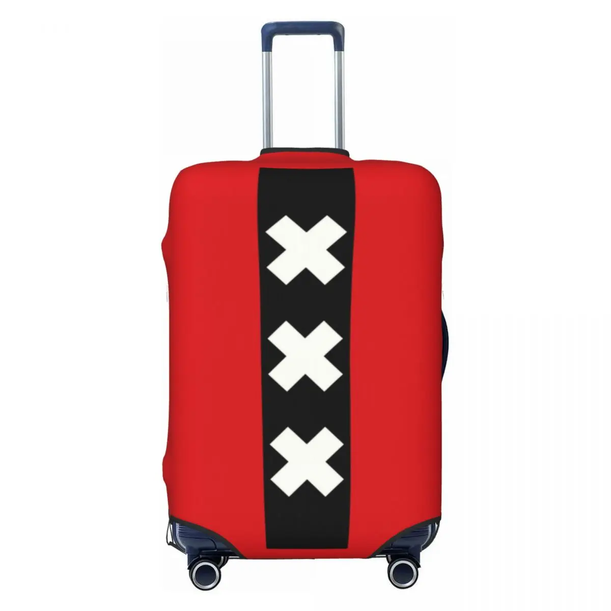 Custom Amsterdam Flag Suitcase Cover Dust Proof Netherlands Luggage Covers Protector for 18-32 inch