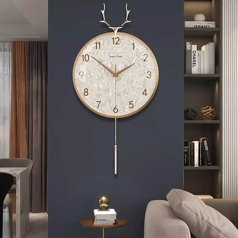 Digital Living Room Wall Clocks Art Mural Luxury Mechanism Large Vintage Clock Wall Bedrooms Reloj De Pared Home Decoration