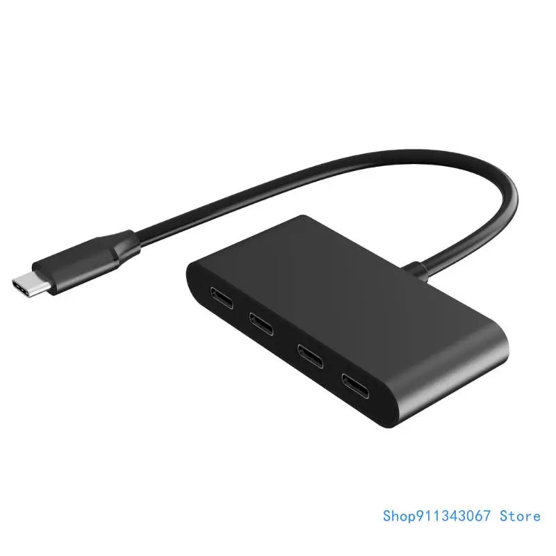 

Многопортовый адаптер USB C, 4 порта, концентратор типа C, 5 Гбит/с для MacBooksPro, высокоскоростная передача данных, дизайн,