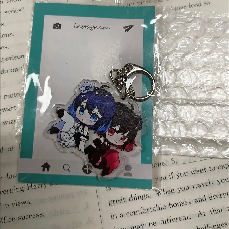 Anime Honkai Impact 3 Seele Valkyrie Girl Acrylic Keychain for Accessories Bag Pendant Key Chain Ring Keychain Jewelry Gifts