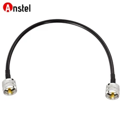 Ham Radio Coax Cable RG58 UHF Male PL259 to PL-259 50 Ohm RF Coaxial Cable Extension for Two-Way Radio SWR Meter