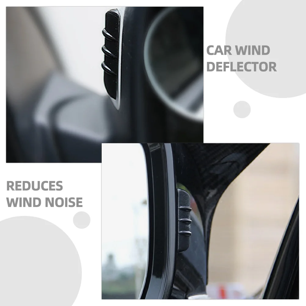 10 Pcs Wind Noise Reduction Package Car Rearview Spoiler Universal Diffuser Diversion The Kit Mat Spoilers for Cars