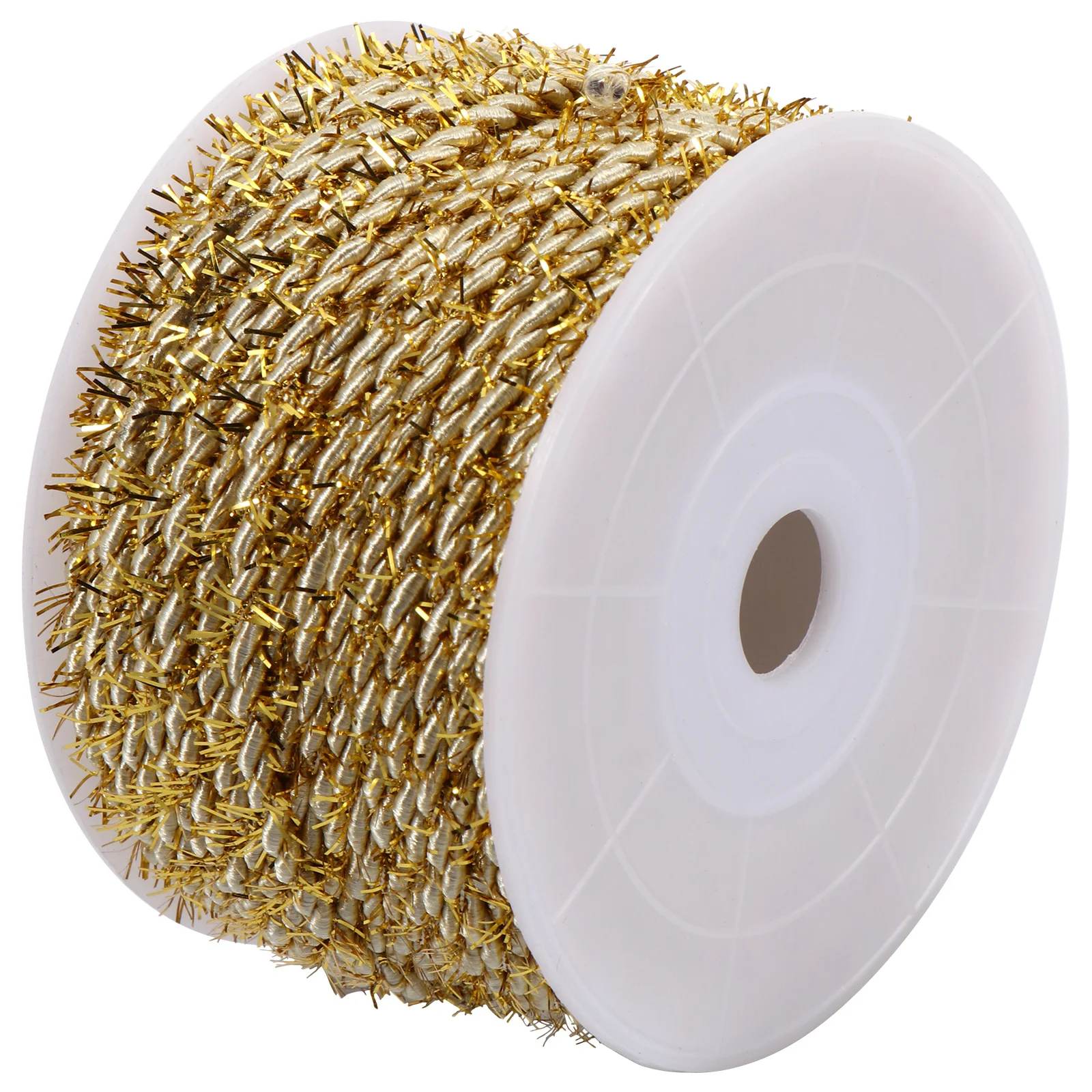 

1 Roll Delicate Tag Lanyard Golden Wrinkle Resistant Rope For Diy Gift Packaging Wedding Decoration Multipurpose Durable Webbing