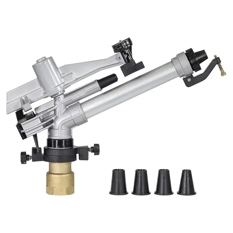 360 Degree Rain Gun Sprinkler High Pressure Remote Control Water Irrigation System for Garden Farm Agricultural Field Use