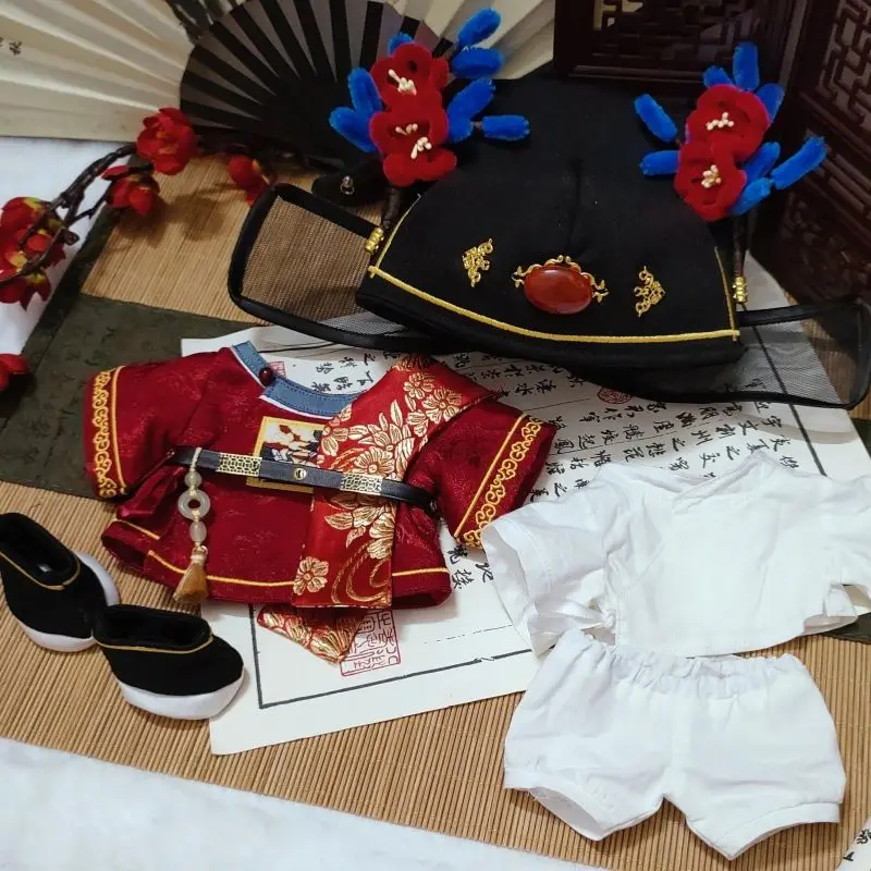 

Хлопковое кукольное платье длиной 20 см, платье для школьного мальчика в китайском стиле, сменный набор для куклы в китайском стиле, крутой наряд