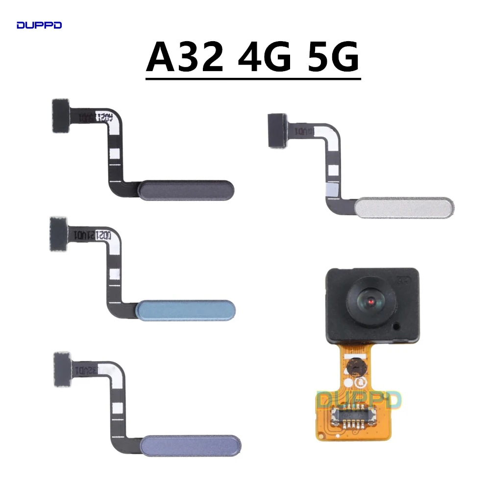 For Samsung Galaxy A32 4G 5G A326 A325 A325F A326B Home Button FingerPrint Touch ID Sensor Flex Cable Ribbon Replacement Parts