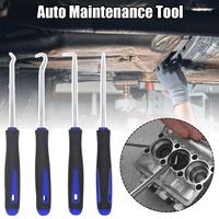 4PCS 165mm Blue Car Oil Seal Screwdriver Set Hose Removal Puller Seal Pick Repair Gasket Hook Set Hooks Tools Accessories