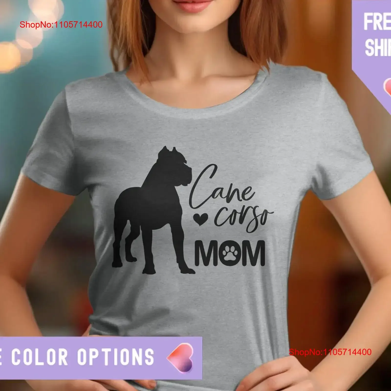 Cane Corso T Shirt for Dog Mom sweater lover mama vintage Washed Stretched Versatile graphic streetwear Slightly Unisex