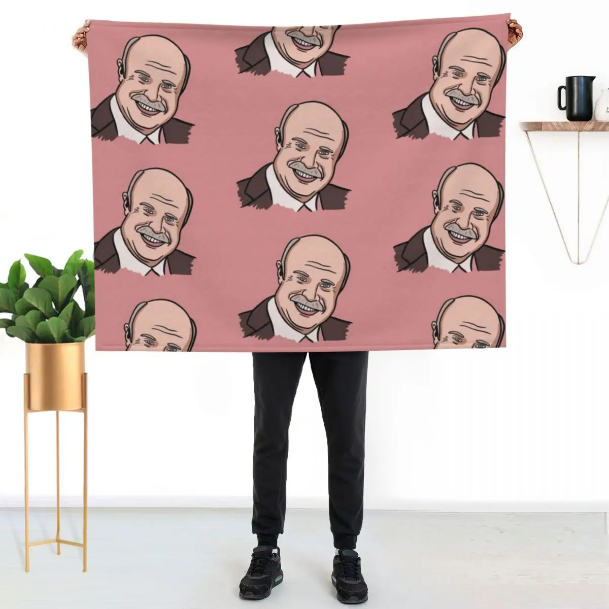 Dr. Phil Throw Blanket All Season Lightweight Soft Blanket for Bed